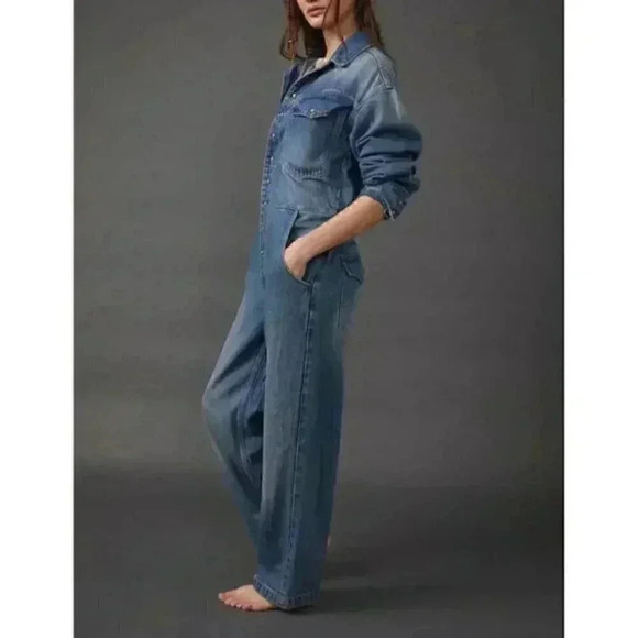 Free People Care FP Townes Coverall / High Noon - Picture 5 of 6